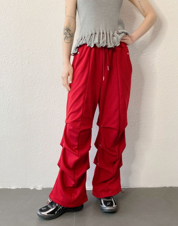 Red 3D Sweat Pants #250418